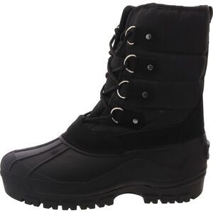 Polar Range Mens Peak Black Waterproof Synthetic Winter & Snow Boots NWOB